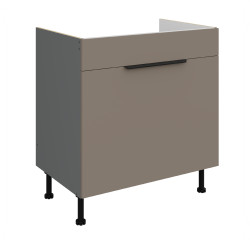 Spodní skříňka pod dřez Aria ANT 80 ZL 1S BB - Premium Box Barva korpusu: Antracit, Barva dvířek: TA - Sandgrau AFM