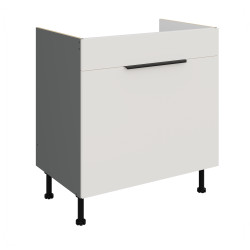 Spodní skříňka pod dřez Aria ANT 80 ZL 1S BB - Premium Box Barva korpusu: Antracit, Barva dvířek: WH - Crystal white AFM