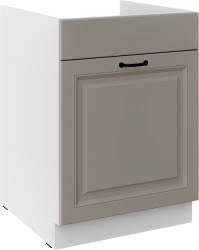 Spodní skříňka pod dřez Stilo 60 ZL 1S BB - Premium Box Barva korpusu: Bílá, Barva dvířek: Clay Grey