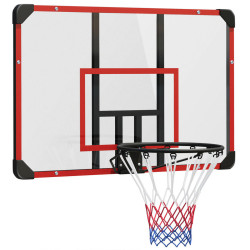 SPORTNOW BASKETBALOVÝ KOŠ, basketbalová deska s košem, montáž na zeď, pro venkovní použití, ocel