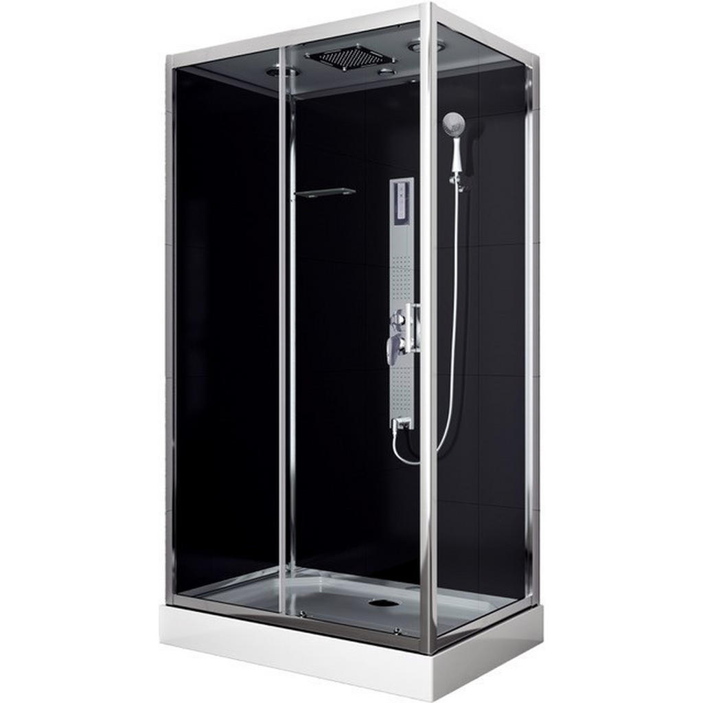 SPRCHOVÝ KOUT černá, barvy chromu