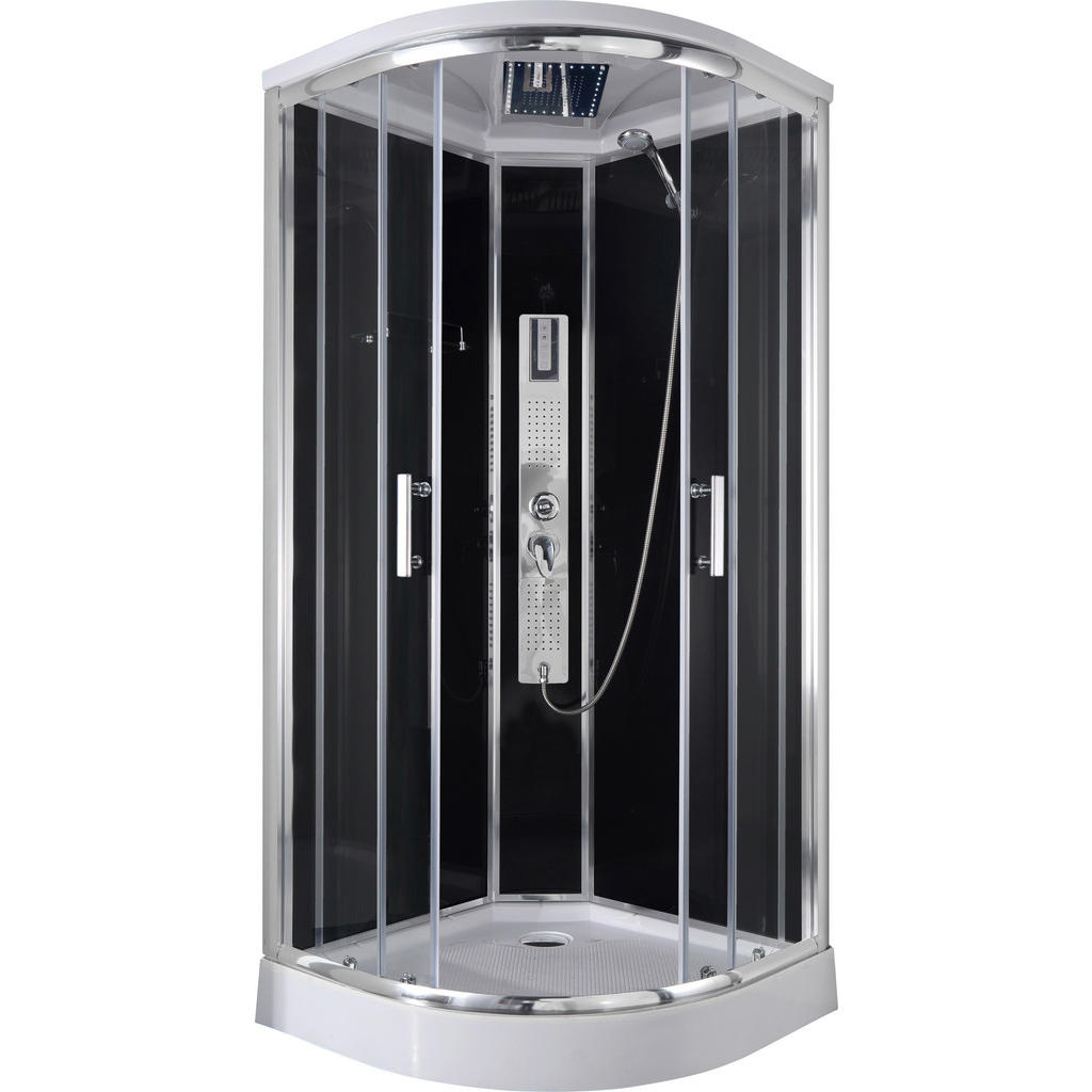 SPRCHOVÝ KOUT černá, barvy chromu