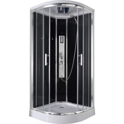 SPRCHOVÝ KOUT černá, barvy chromu