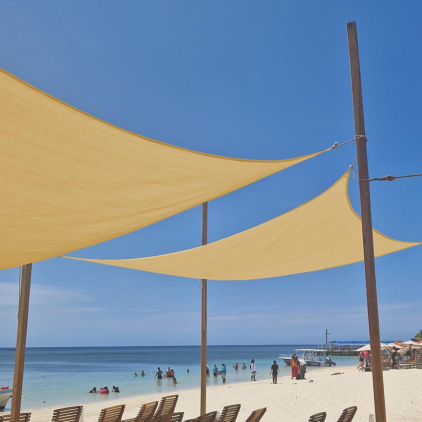 Stínící plachta čtvercová 3.6x3.6 béžová