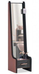 Stojací zrcadlo khalisa - růžová, černá