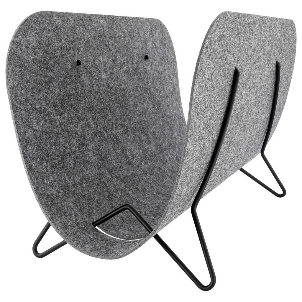 STOJAN NA NOVINY, šedá, černá