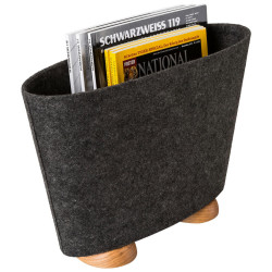 STOJAN NA NOVINY, antracitová, barvy dubu