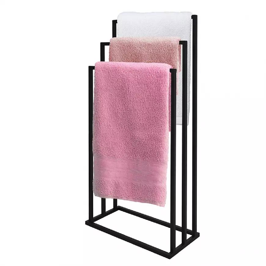 Stojan na ručníkyi 3-ramenný černý
