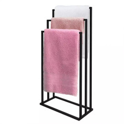 Stojan na ručníkyi 3-ramenný černý