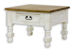 Stolek z masivu rustikální mes 08a - k15 hnědá borovice