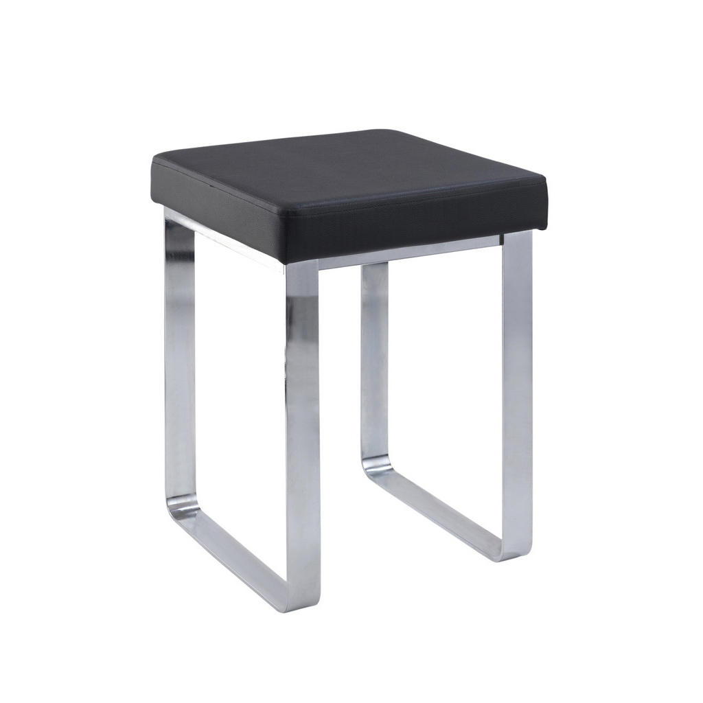 STOLIČKA DO SPRCHY černá, barvy chromu