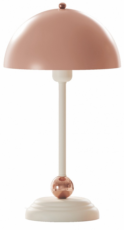 Stolní lampa beauty - béžová/růžová