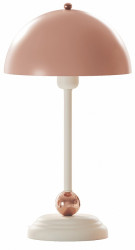 Stolní lampa beauty - béžová/růžová