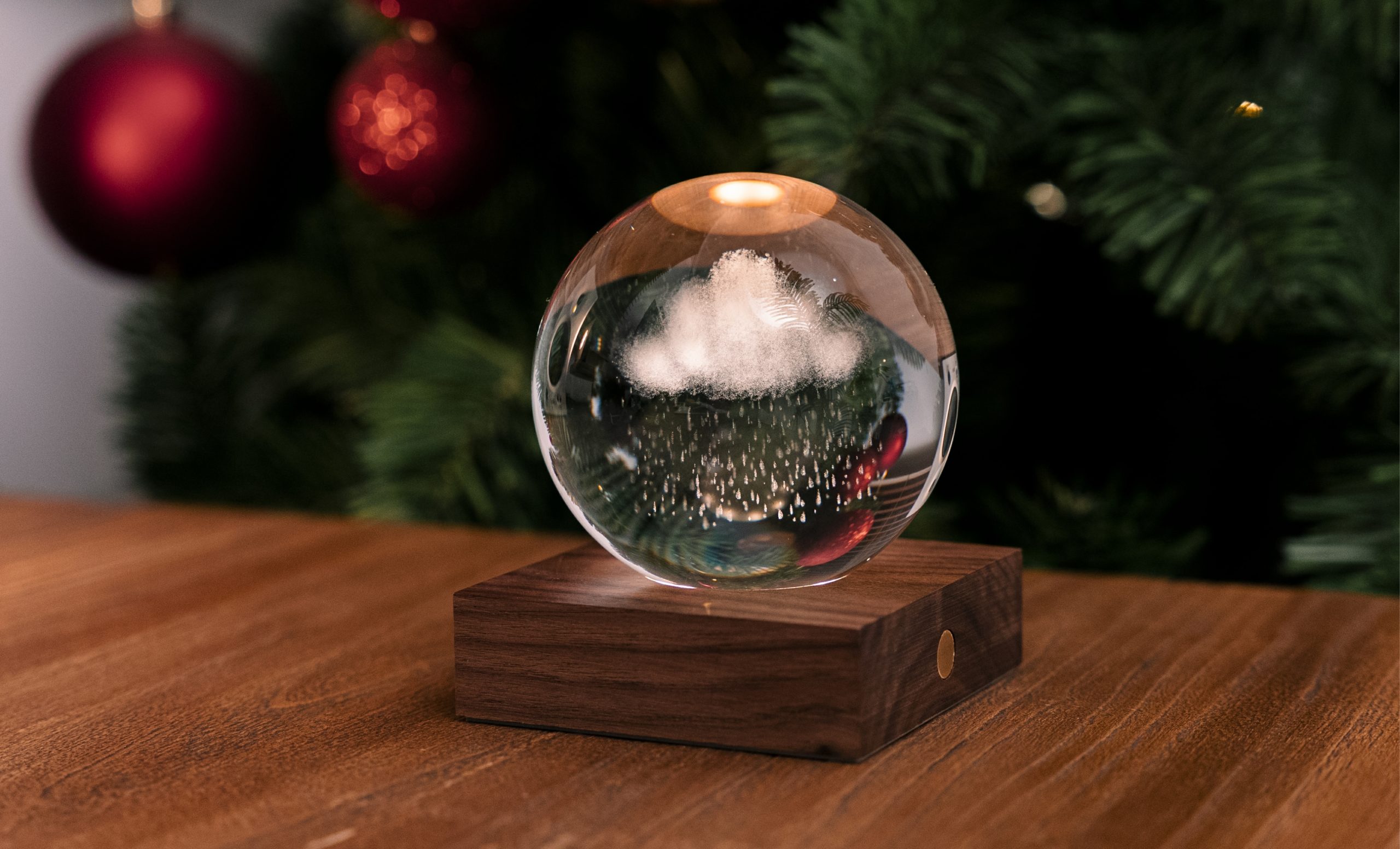 Stolní lampička s 3D motivem, více variant - Gingko Motiv: dešťový mrak