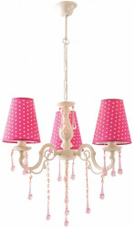 Stropní světlo castello - růžová/bílá