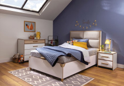 Studentská ložnice dylan - bílá/dub světlý