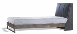 Studentská postel 100x200 falko - dub rebap/bronz