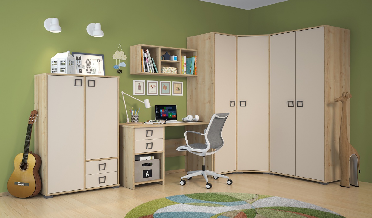 Studentský pokoj sloane - buk/béžová