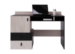 Studentský psací stůl saturn - černá / béžová