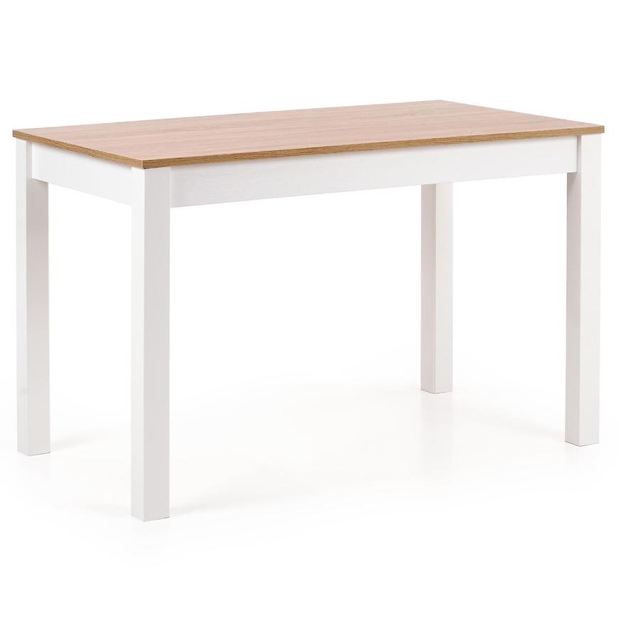 Stùl Ksawery 120x68 deska/Abs/Mdf – Dub Sonoma/Bílý