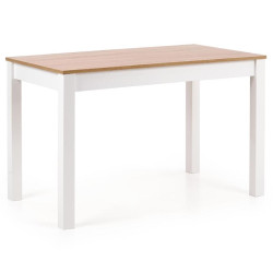 Stùl Ksawery 120x68 deska/Abs/Mdf – Dub Sonoma/Bílý