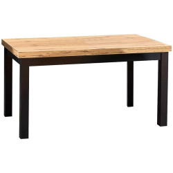 Stùl Tiago 140/220 Płyta/Drewno – Dub Craft/Černá