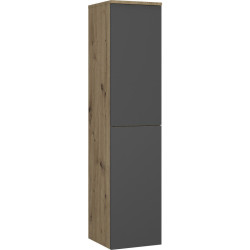 Stylife MIDI SKŘÍŇKA, antracitová, barvy dubu, 30/132/32 cm