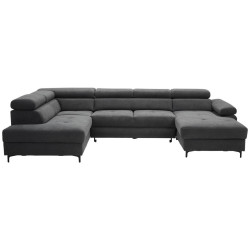 Stylife SEDACÍ SOUPRAVA, textil, barvy grafitu