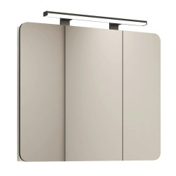 Stylife ZRCADLOVÁ SKŘÍŇKA, bílá, bílá, 85/74/18 cm