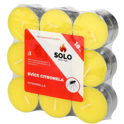 Svíce Citronella, čajové 18 ks SOLO 630251