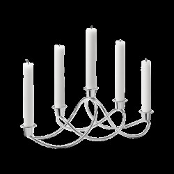 Svícen Harmony na 5 svíček, nerezová ocel - Georg Jensen