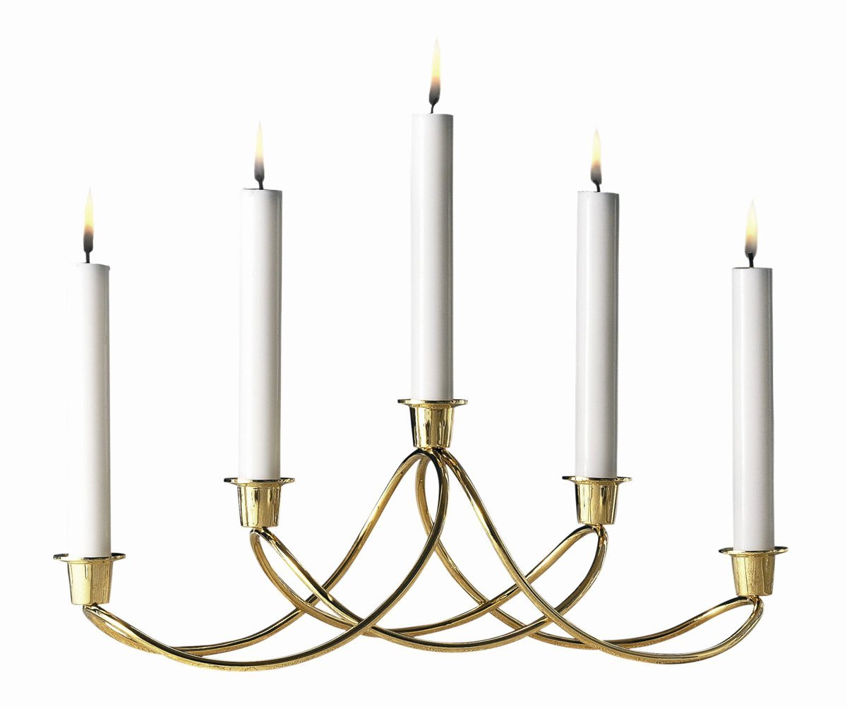 Svícen Harmony pozlacený 24 karátů - Georg Jensen