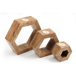 SVÍCEN NA ČAJOVOU SVÍČKU dřevo