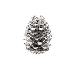 Svícen "šiška" stříbřený, 9 cm - EDZARD