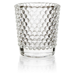 Svícen skleněný Bubbles 5,5x6cm 04287001