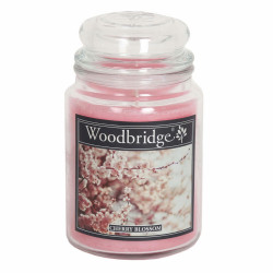 SVÍČKA Transparentní ve skle vonná Cherry Blossom 565 g