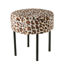 TABURET, kov, textil, 43/43/44 cm