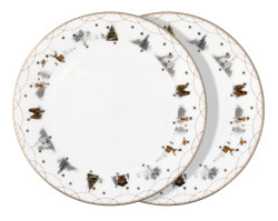 Talíř Story 25 cm, 2 ks kolekce Julemorgen - Wik & Walsøe