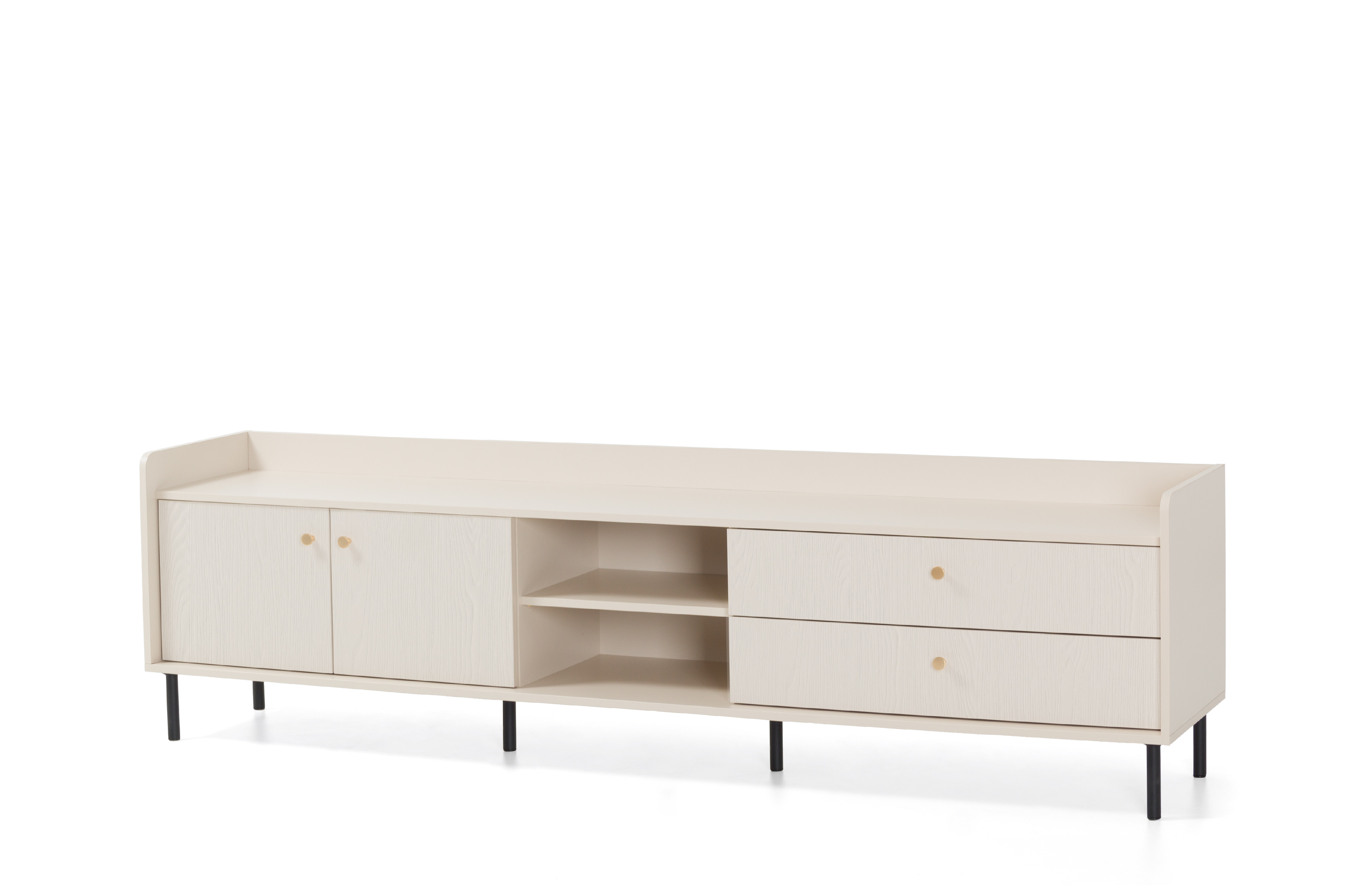 Televizní stolek Grande GR7 Barva korpusu + barva dveří: Pískově béžová (hladké + struktura)