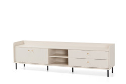 Televizní stolek Grande GR7 Barva korpusu + barva dveří: Pískově béžová (hladké + struktura)