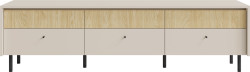 Televizní stolek Malta ML8 Barva korpusu + barva dveří: Pískově béžová / Dub olejovaný