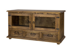 Televizní stolek z masivu selský rtv 08 - k15 hnědá borovice