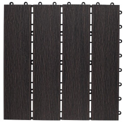 Terasová dlaždice wpc tmavě hnědé dřevo  30x30cm