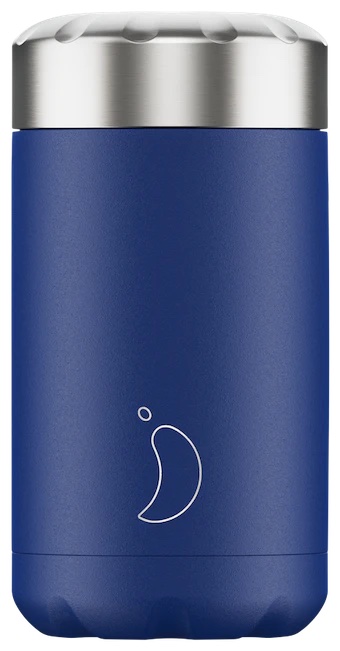 Termobox na jídlo Chilly's Bottles - matná modrá 500ml, edice Original