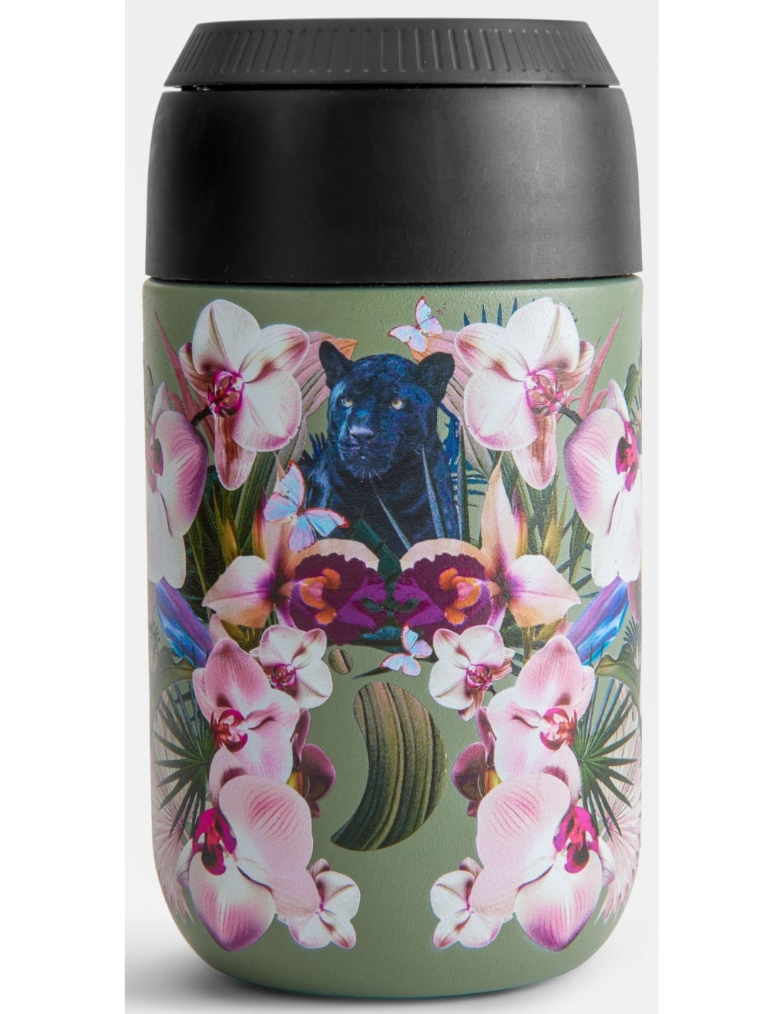 Termohrnek Chilly's Bottles - Orchid Panther 340ml, edice Botanical/Series 2