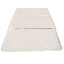 The White Stone SET 3 Odnímatelných Absorpčních Traves 100x75 cm Nepromokavé a Opakovaně Použitelné ; Pratelné, Absorpční, s Připevňovacími Klipy