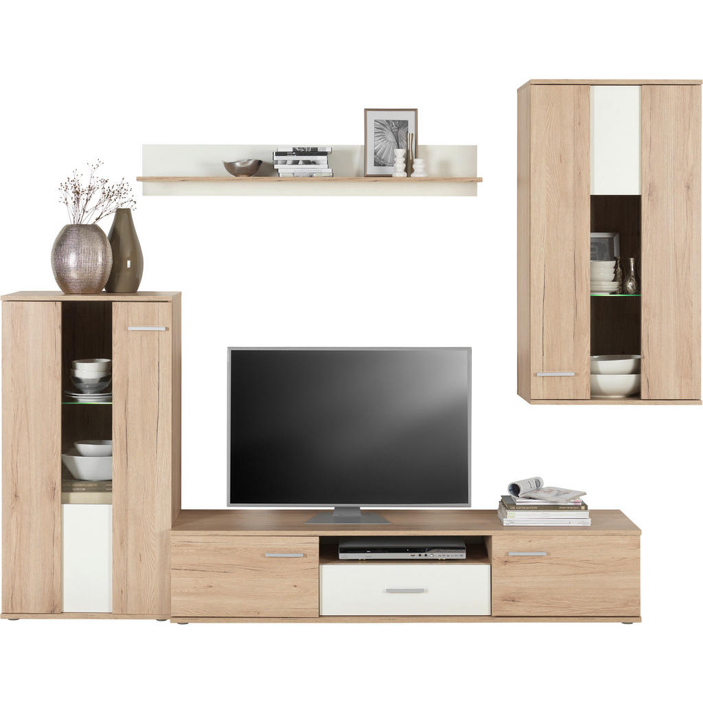 Ti'me OBÝVACÍ STĚNA, bílá, barvy dubu