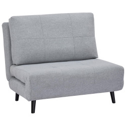 Ti'me ROZKLÁDACÍ KŘESLO NA SPANÍ, textil, světle šedá