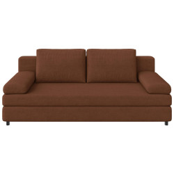 Ti'me ROZKLÁDACÍ POHOVKA, textil, hnědá