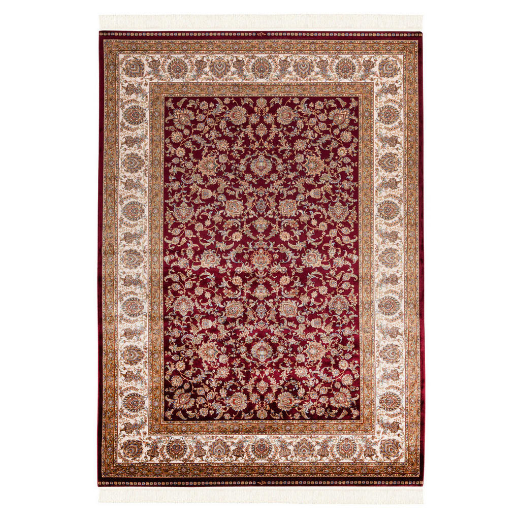 TKANÝ KOBEREC, 160/230 cm, krémová, červená, světle hnědá